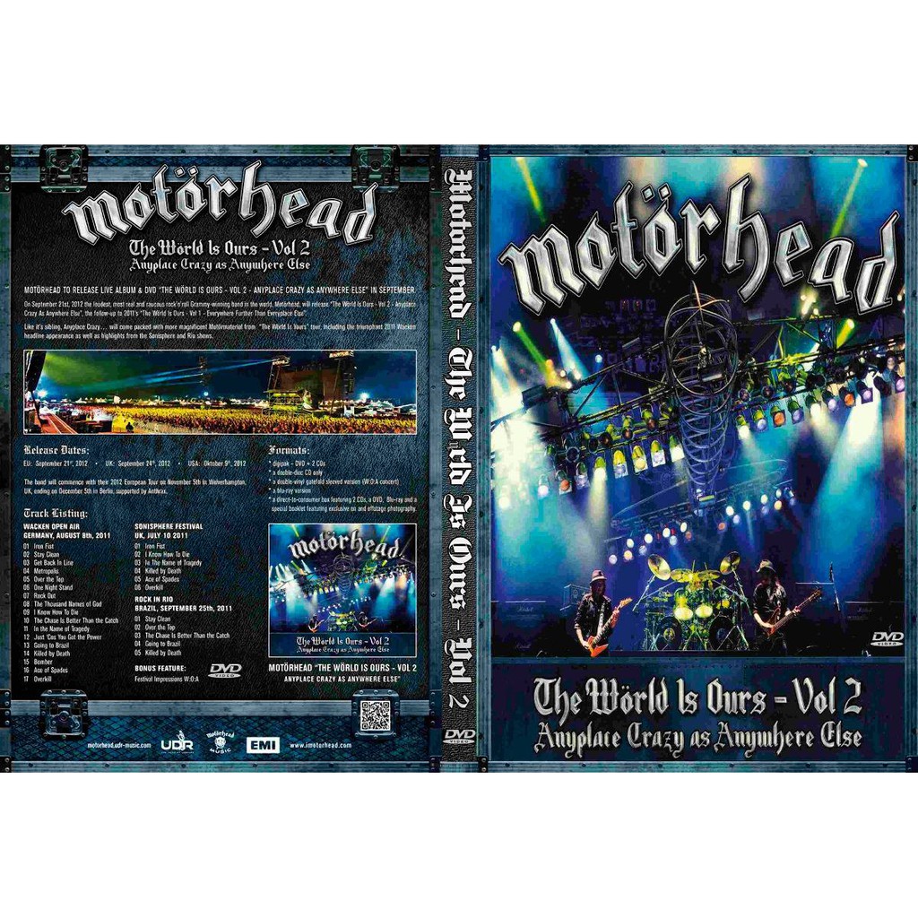 COLEÇÃO MOTORHEAD 3 BOOTLEGS RAROS | Shopee Brasil