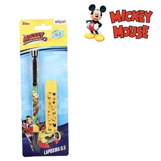 Lapiseira Mickey 0.5mm Com 1 Tubo De Grafite Na Cartela