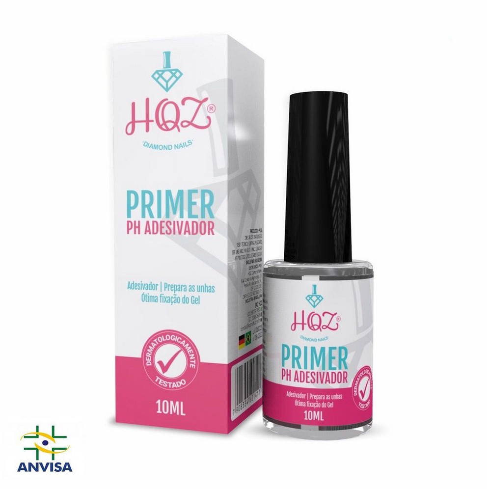 Primer PH Adesivador Fixador Fibra - HQZ Nails - 10ml | Shopee Brasil