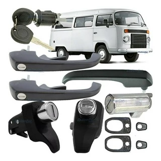 Kit MaÇAneta Cilindro Porta IgniÇÃO Chave Kombi Carat 97 13