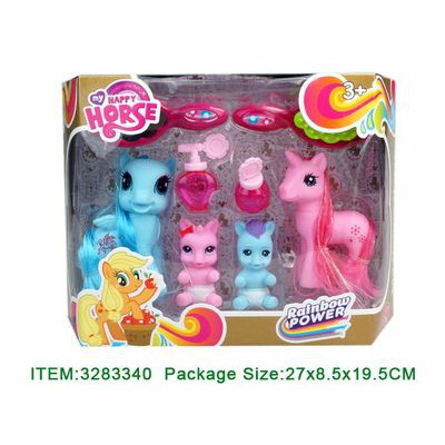Brinquedo Poneis Unicórnios My Happy Horse - 4 pôneis e 4 acessórios ...