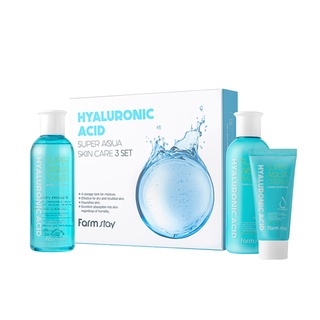 farmstay hyaluronic acid super aqua skin care 3set