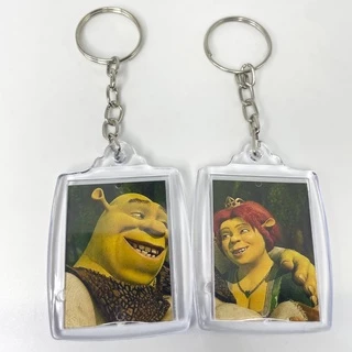 Chaveiro Couple Casal Sherek e Fiona Metadinha