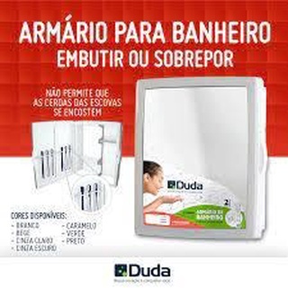 Armario Para Banheiro Com Espelho - Cor: Bege