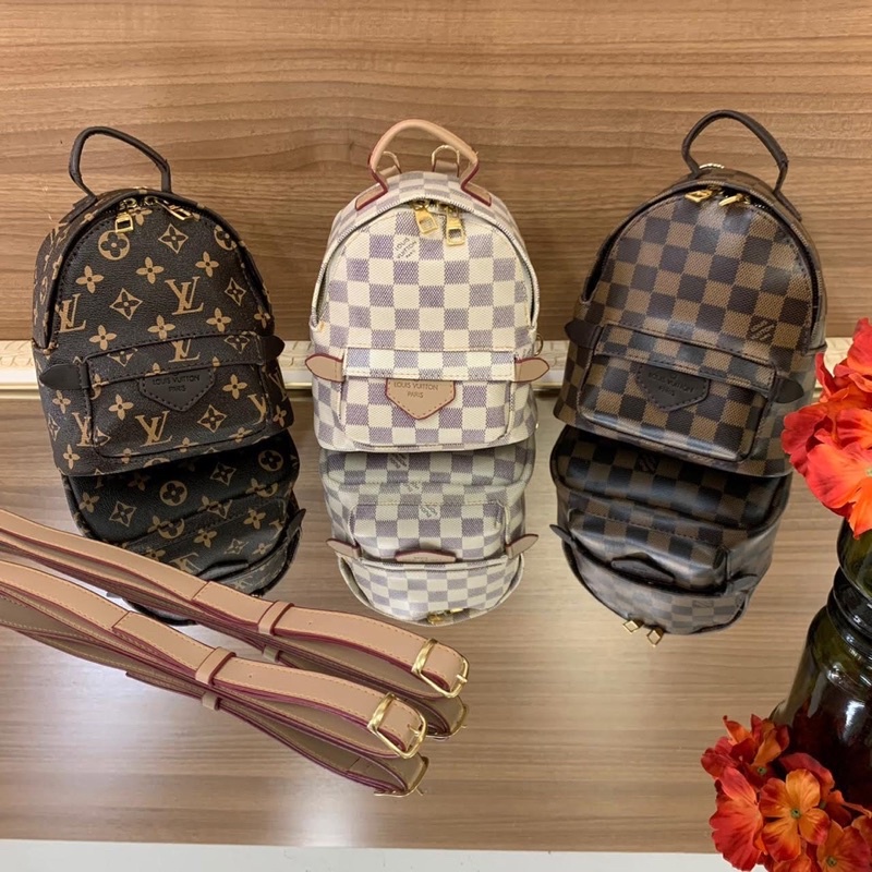 mochilinha Palm Springs Louis Vuitton! Bolsa-mochila feminina