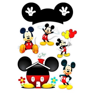 Topo De Bolo MICKEY Cortado Colado Envio Imediato Personalizado