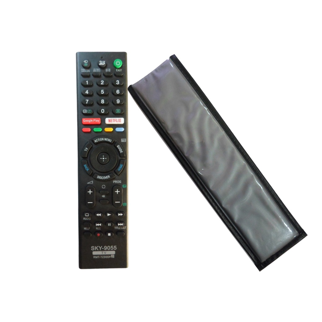 Controle Remoto Compatível Tv Sony XBR-55X855D / XBR-65X855D / KD-49x755F / KD-55x755F / KD-65x755F + CAPA DE PROTEÇÃO