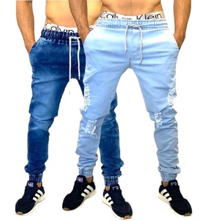 Calça Jeans Masculina Estampada Paródia High Street Divertida Solta Reta  Casual y2k