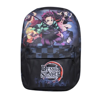 Mochila Infantil Meninas Anime Demon Slayer Personagens Bolsa Nezuko Kamado  Novidade - Preto