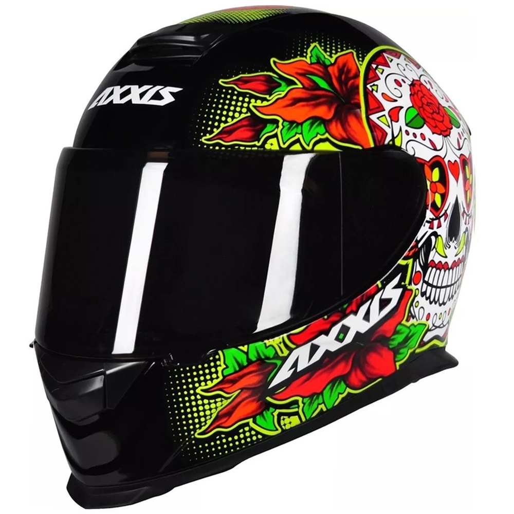Capacete Esportivo Axxis Eagle Skull Caveira Mexicana Cores | Shopee Brasil