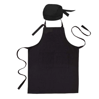 Bandana com Avental Oxford Com Regulagem de altura, Bolso Profissional Bar Atendimento Evento Festa Foodtruck Food Chef