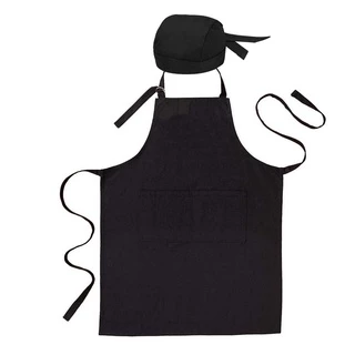 Bandana com Avental Oxford Com Regulagem de altura, Bolso Profissional Bar Atendimento Evento Festa Foodtruck Food Chef