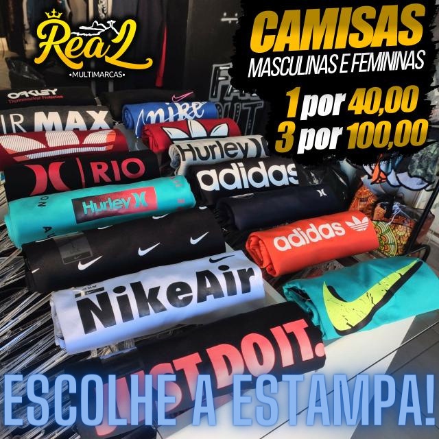 Camisetas sales multimarcas atacado