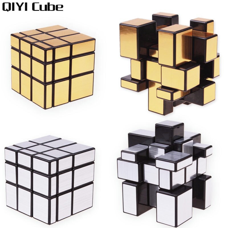 Cubo Mágico Espelhado Mirror Blocks Deformado Dourado Prata