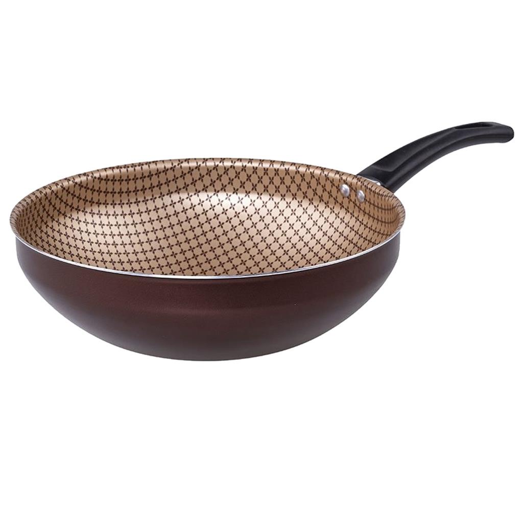 KASANOVA Wok antiaderente 28 cm, Padella per induzione e tutti i piani