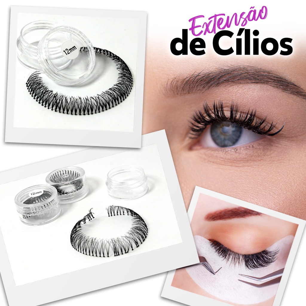 Cílios Tufo Tufinho No Pote Extensão Alongamento | Shopee Brasil
