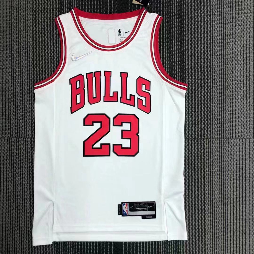 Masculino Camiseta 2023NBA 75a Chicago Bulls Michael Branco Camisa Jogador Basquete Jersey