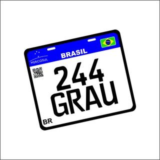 Placa Decorativa Moto Nem Pede 244 Grau