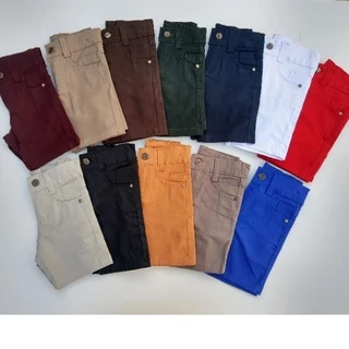 Short infantil menino colorido bermuda qualidade