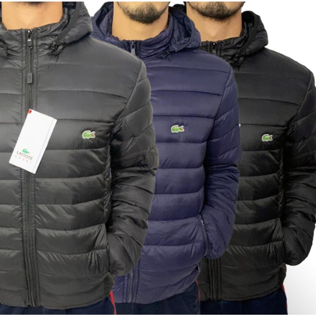 Jaqueta Bobojaco Para Frio Intenso - Preto / Cinza / Azul - Forrado - Impermeável