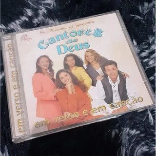 CD Cantores de Deus - Em verso e oração - Original (Usado)