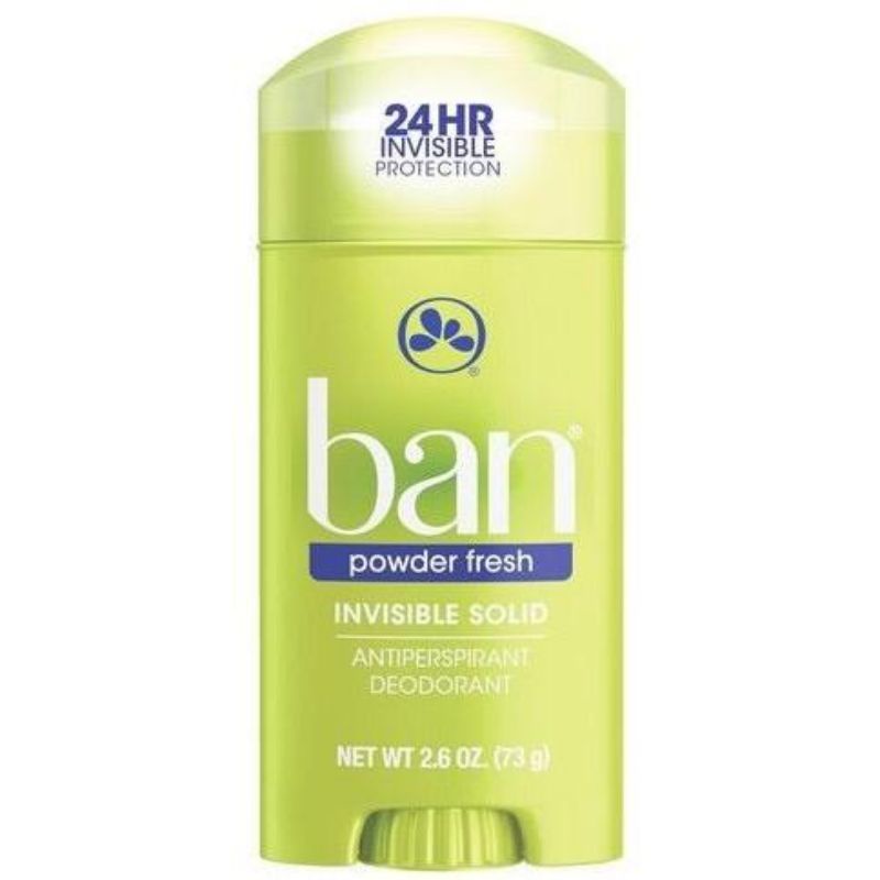 Desodorante Sólido Ban Deodorant 24H Invisible Protection Powder Fresh ...