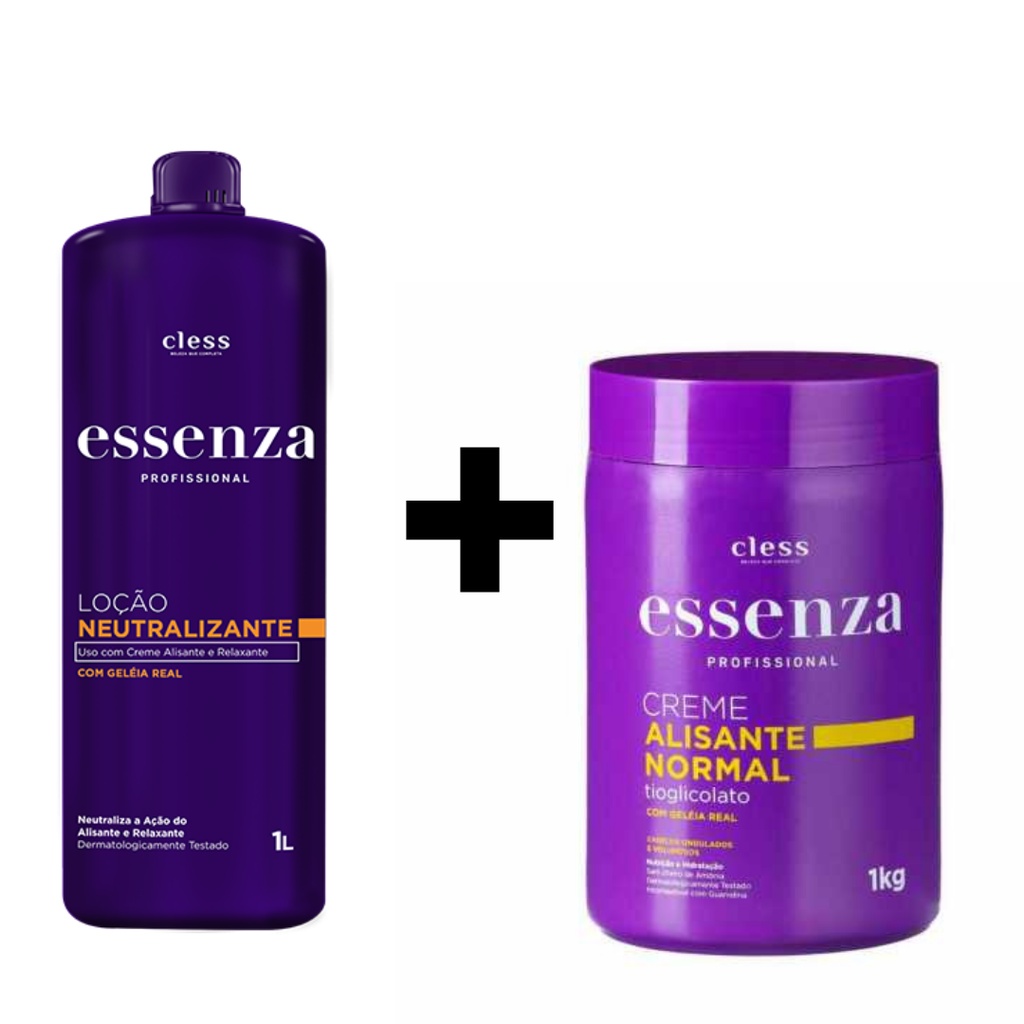 Kit Essenza Creme Alisante Normal Kg Neutralizante Essenza L Shopee Brasil