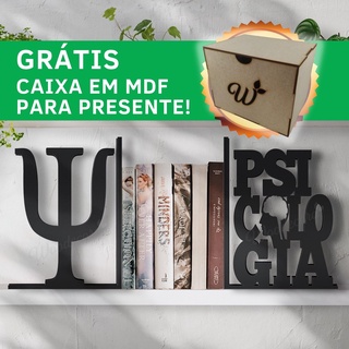 Aparador de Livros Profissões PREMIUM Psicologia Psicólogo - Porta Livros Organizador de Livros Bibliocanto