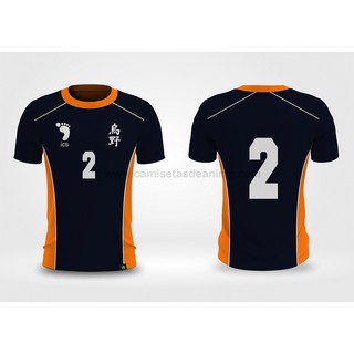 Camiseta Haikyuu Shoyo Hinata Tobio Kageyama Karasuno Anime Volei