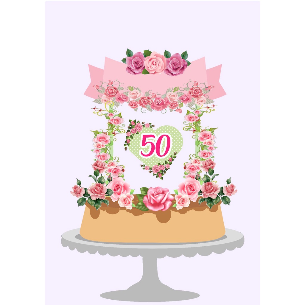 bolos de aniversário feminino 50 anos