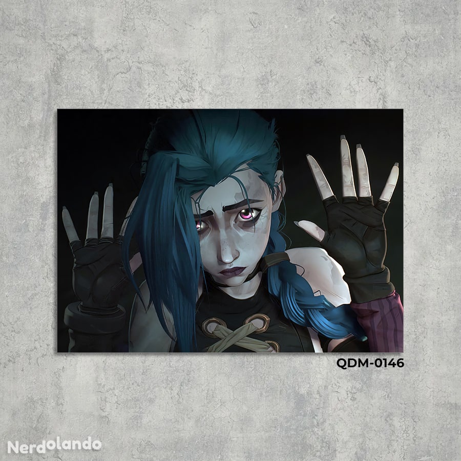 Jinx - Arcane (League of Legends) 149 - Quadro MDF 14x20 | Shopee