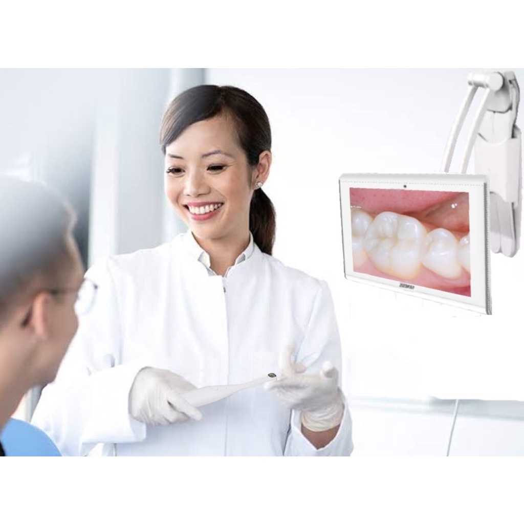 Kit Câmera Intra Oral + Monitor Tv Android + Suporte - Odontológico Dental Equipo