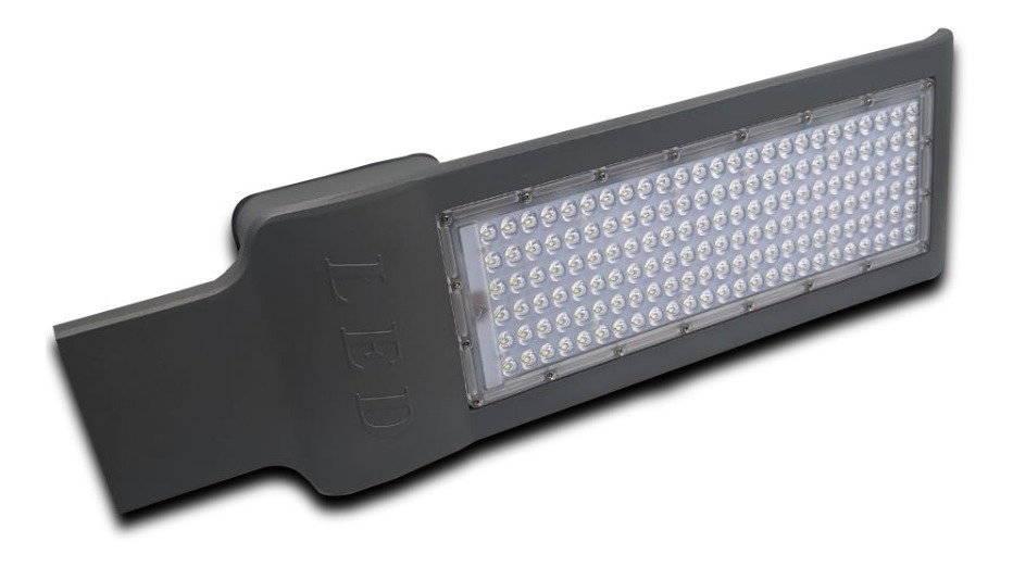 Refletor Luminaria Led Publica 60w Poste Petala Iluminacao CINZA ...