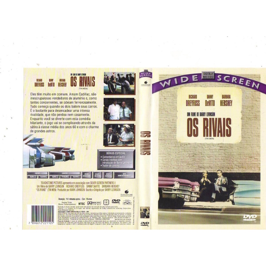 DVD Os Rivais - Edição ORIGINAL - Richard Dreyfuss / Danny Devito ...