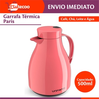 Garrafa De Café Térmica Bule Viena Modelo Gatilho Vermelha - baitashop