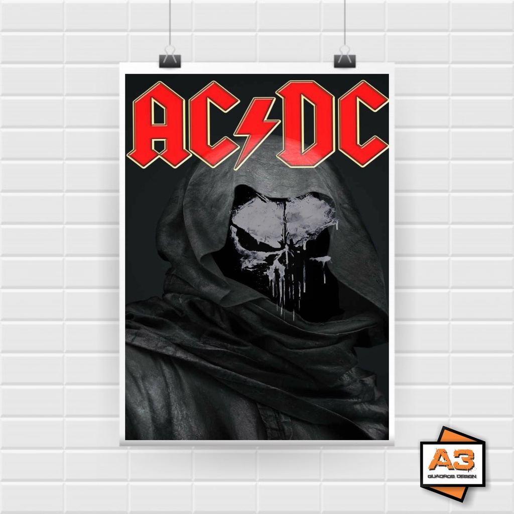 Poster Banda Ac Dc Decoração A4 (21cm x 30cm) | Shopee Brasil