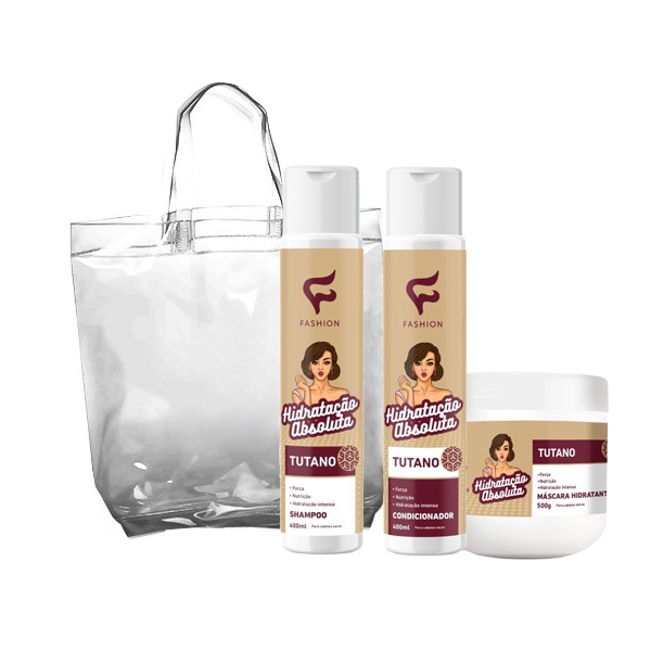 Kit de Tratamento Cabelos Secos Tutano Fashion 4 itens