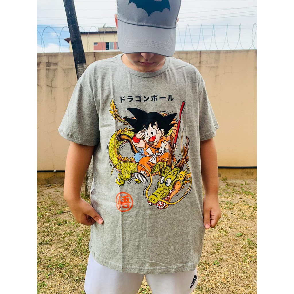 Camiseta Goku Criança dbz Anime Desenho Mangá 1005 em Promoção na Americanas