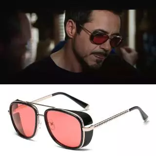 Homem De Ferro 3 Matsuda TONY stark Óculos De Sol Homens Rossi Revestimento retro Vintage