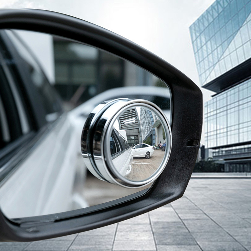 Espelhos laterais convexos do ponto de vista cego, aderem ao espelho,  espelho de carro de 360°, ângulo ajustável, espelhos traseiros, ponto cego  para