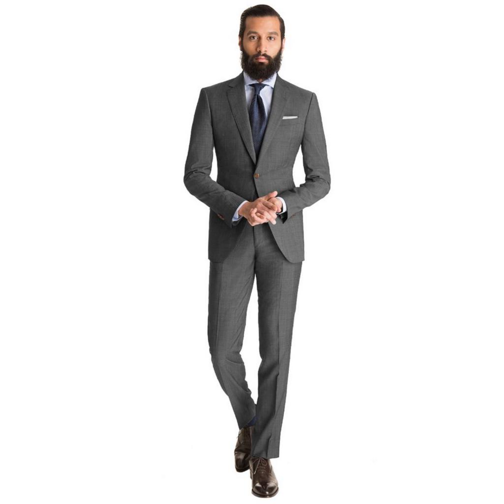 Terno Slim Italiano Premium Chumbo - Calça + Blazer