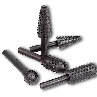 Kit jogo lima bastarda 8" 5 peças da MTX C/ Jogo 5 Lima Rotativa Haste 6mm Mtx Aço Carbono 