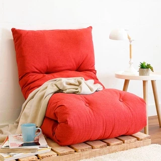 Futon Almofada Dobrável de Espuma Solteiro Vermelho - Emcompre Bf Colchões