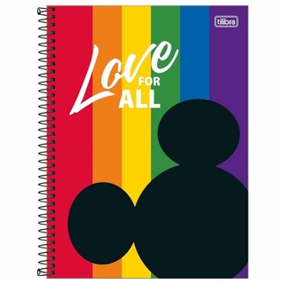 Caderno Universitário 1 Matéria Mickey 80 Folhas Tilibra