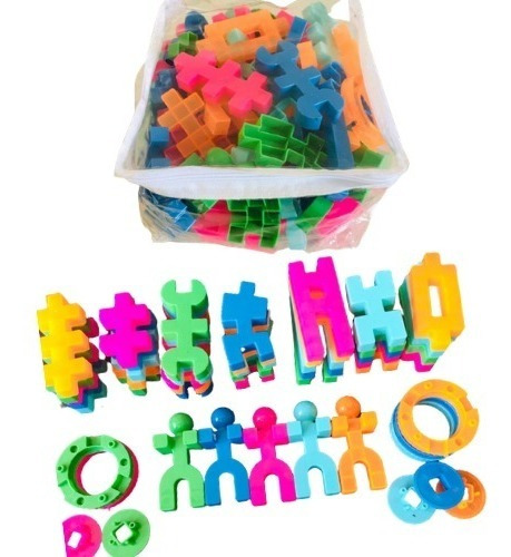 Blocos Para Montar Com Peças Encaixe Brinquedo Educativo Shopee Brasil