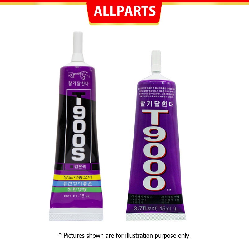 A1644 Zhanlida T9000S 15ML Preto Baixa Corrosão Adesivo De Contato Acrílico Amigo Da Caixa De Telefone Cola De Reparo