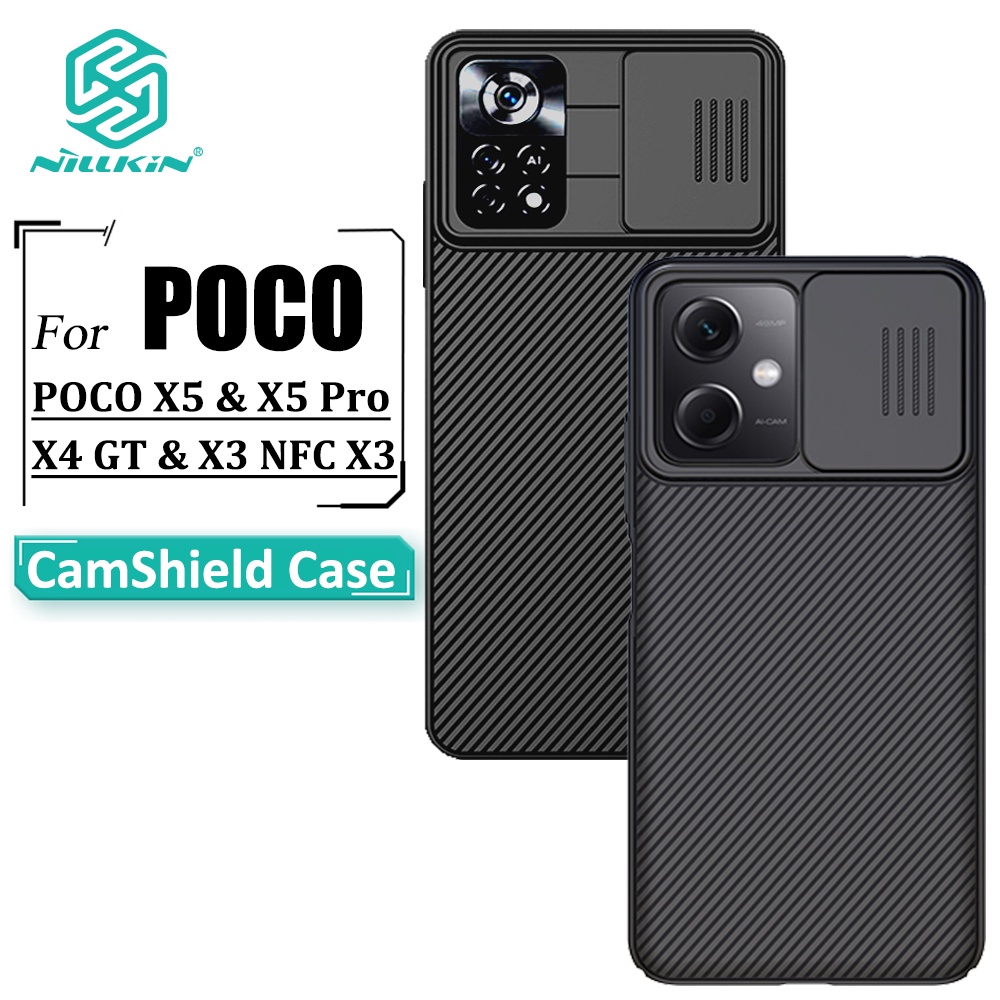 Capa Nillkin Camshield Poco F6 Pro X6 F5 X5 X4 Gt M6 X3 Nfc X3 F6 Dura De Luxo Para Pc Anti