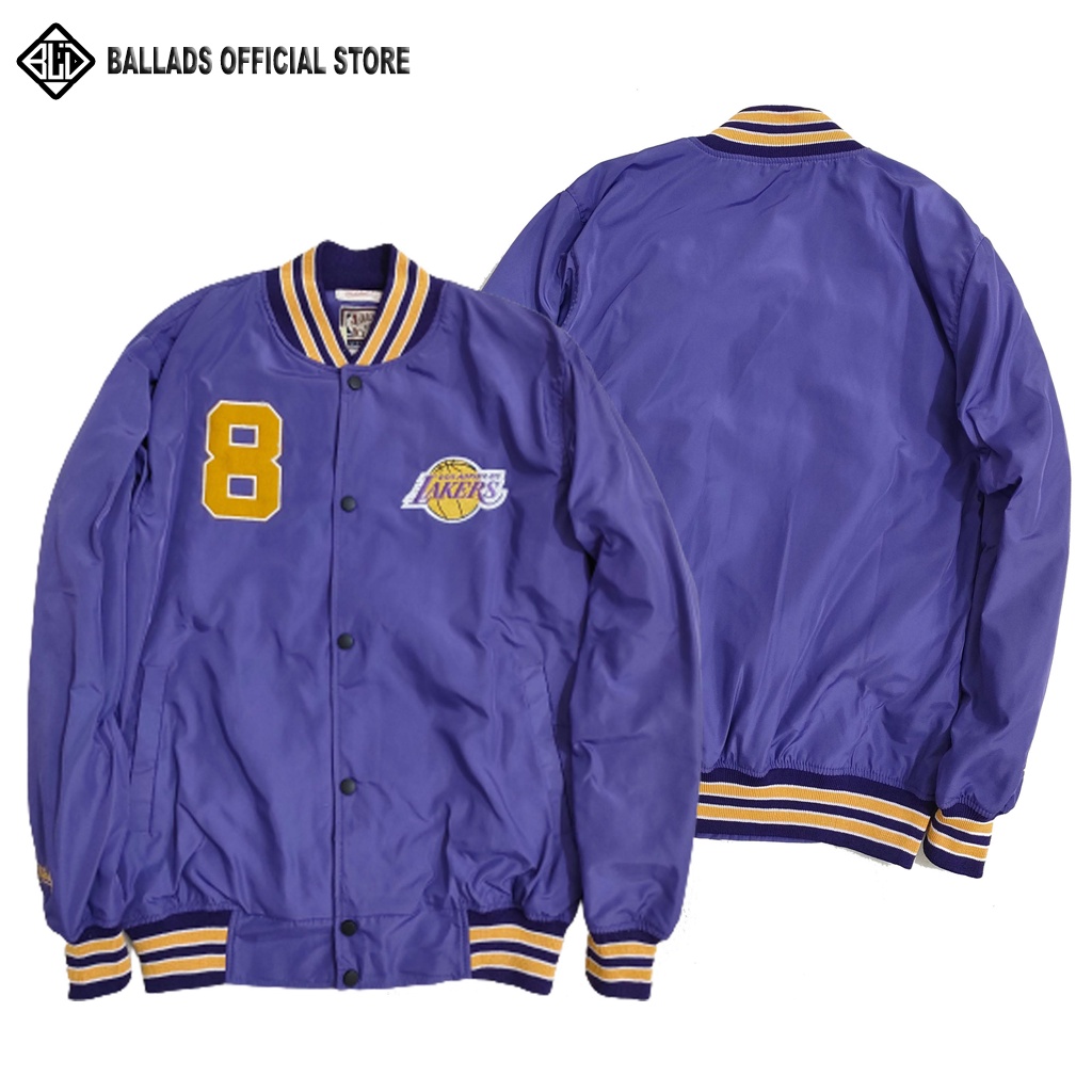 Jaqueta Los Angeles Lakers Varsity Com Logotipo Bordado