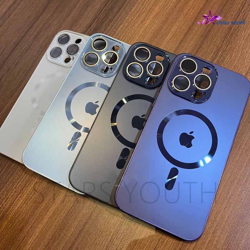 Funda magnética Ultra transparente para iPhone, carcasa de Macsafe para