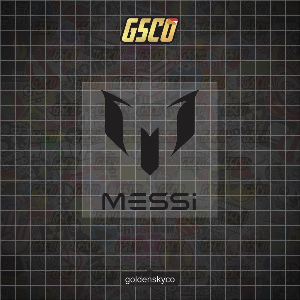 LIONEL MESSI LOGO CUTTING STICKER BOLA De Logomarca | Shopee Brasil